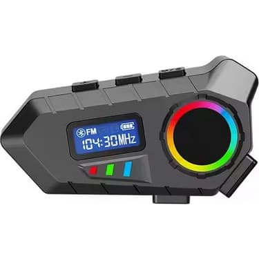 Tasarım Küresi 3D Y30 Kask Kulaklık Bluetooth Motosiklet Kulaklık Rgb Radyolu Intercom - Lisinya 5