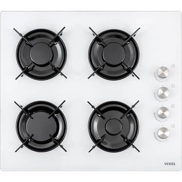 Vestel Eğik Beyaz Cam Ekonomik Ankastre Seti AF-5621 B + AO-6104 Yb + AD 60030 B 2