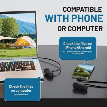 Ecoport Mini Wıfı Aksiyon Kamerası 1080P Taşınabilir Vücut Kamerası Giyilebilir Video Kaydedici Ipx7 Su Geçirmez 3