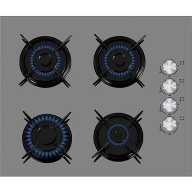 Ferre ve Afm Tech Markalı/silentart Gao Sessiz Antrasit-Gri Ankastre Set (D088-SA +FM2210 +FM7710) 2