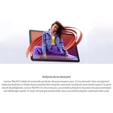 Lenovo Sim kartlı Tablet Donkunmatik 11inç Fullhd IPS Ekran 8 Çekirdekli Tab M11 8gb Ram 128GB Hafıza (Kalem ve Kılıf ile Birlikte) 2
