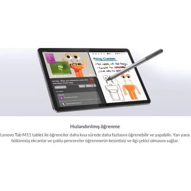 Lenovo Sim kartlı Tablet Donkunmatik 11inç Fullhd IPS Ekran 8 Çekirdekli Tab M11 8gb Ram 128GB Hafıza (Kalem ve Kılıf ile Birlikte) 3