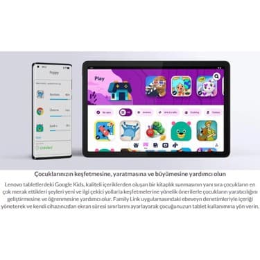 Lenovo Sim kartlı Tablet Donkunmatik 11inç Fullhd IPS Ekran 8 Çekirdekli Tab M11 8gb Ram 128GB Hafıza (Kalem ve Kılıf ile Birlikte) 8