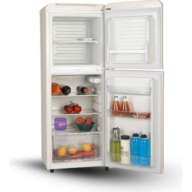 Cool Life Cm-Retro-Bej 138 Önden Kapak 115 Litre Buzdolabı 8