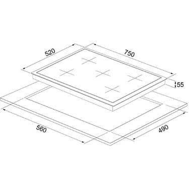 Silverline CS5801E7S01 Gri Gazlı Ankastre Ocak 2