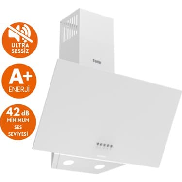 Ferre ve AFM TECH MARKALI / SESSİZ Beyaz Cam Turbolu Ankastre Set ( D087-SA + FM2201 + FM7701 ) 2