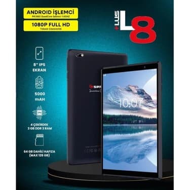 Ttt 8" IPS Ekran 4 Çekirdek 3GB/64GB Tablet Pc 2