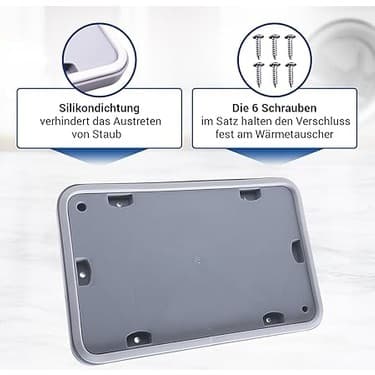 Bakım Kapağı - Bosch 00646776/646776 Için Yedek Servis Kapağı Onarım Seti ve Yedek Parça Bosch Kurutma Makinesi Için - Seri 6 Seri 8, Siemens Isı Pompalı Kurutucu - IQ300 IQ500 IQ700 IQ800 3