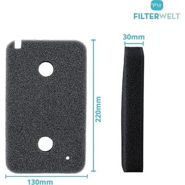T1 9164761 Kurutma Makinesi Için Uygun 3'lü Filtre Seti, Isı Pompalı Kurutucu, Ince Kalınlık, 207 x 157 x 30 Mm, Sünger Filtre, Filtre Matı, Yoğuşma Kurutucu, Tüy Filtresi, Köpük Filtre, Sünger 3