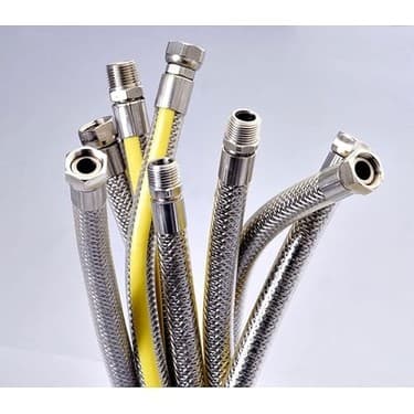 Aiwa Ocak Fırın Doğalgaz Bağlantı Fleksi Hortum - Extra Korumalı, 2 Metre 2