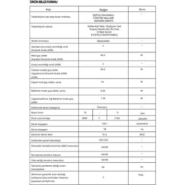 Dijitsu 58DQ33000 58'' 147 Ekran 4K Ultra HD QLED Google Smart TV 3