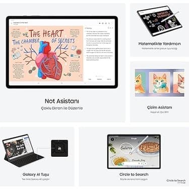 Galaxy Tab S10+ Yapay Zeka (Aı) Tablet, 12GB Ram, 256GB Hafıza, Amoled Ekran, S Pen Dahil, Gümüş (Samsung Türkiye Garantili) 3