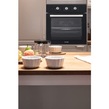 Kumtel Turbo Fanlı Ankastre Fırın Siyah 6 Prog. B66-SGF3(MT) 2