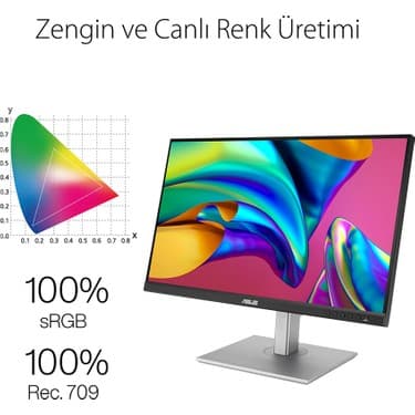 Asus Proart PA279CV 27" 5ms 4K HDR IPS LED Monitör (DP/HDMI/Type-C, Pivot) 7