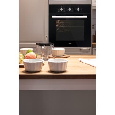 Kumtel Turbo Fanlı Piliç Çevirmeli Siyah Ankastre Fırın 9 Program B66-SGF2(MT) 2