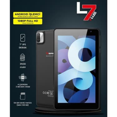 MegaSepet 7" IPS Ekran 4 Çekirdek 3GB/64GB Tablet Pc 2