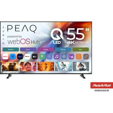 Peaq 55Q90 PTV55WQU-3025A 55 Inç 139 Ekran Dahili Uydu Alıcılı Webos 4K UHD QLED Tv 3
