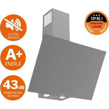 Ferre Fryart&silentart Evma/ Sessiz Antrasit Gri Ankastre Set (D079-SA + QXE62CPR + SC408-WFA Wok) 2