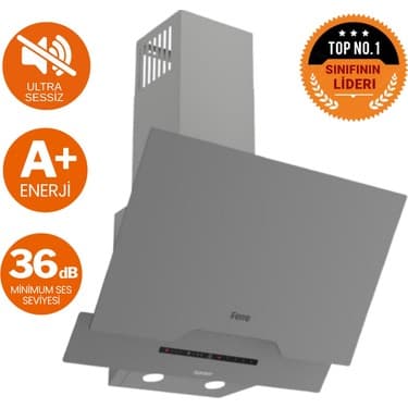 Ferre Fryart&silentart Nore/ Sessiz Yeni Seri Antrasit Gri Ankastre Set (D065-SA + QXE62CPR +LN388) 2