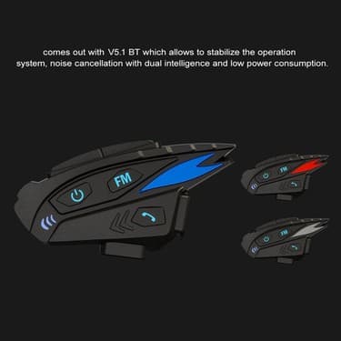 Sanctuary Vault Haashu 1set Motosiklet Kaskı Bluetooth Intercom Kulaklık Müzik Paylaşımı Cvc Gürültü Azaltma Fm 2 Rider Iletişim (Yurt Dışından) 4