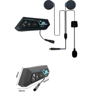 Femina Trendy Bluetooth Kask Kulaklığı Intercom 5.0 Bluetooth Android ve Ios Uyumlu 5