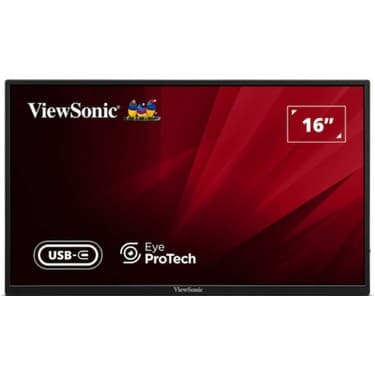 Viewsonic VA1650 16 Inç Usb-C Hafif Taşınabilir IPS Monitör+Hdmı Kablo Hediye 2