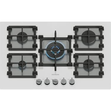 Siemens EP7A2QI40 Ocak Ankastre Gazlı Sert Cam Beyaz 6