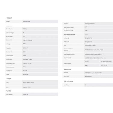 Dahua DHI-LM22-J300 21,5'' 21,5 İNÇ Fhd LED Monitör SİYAH 2