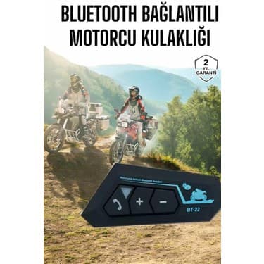Najmaddin Interkom Intercom Kask Kulaklık BT22 Bluetooth Motosiklet Kulaklık 5.0 Bluetooth - NJ001P-4IGAO0 2