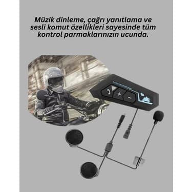 Najmaddin BT22 Motosiklet Kask Içi Bluetooth Kulaklık Interkom Destekli - NJ001P-4IIWD3 3