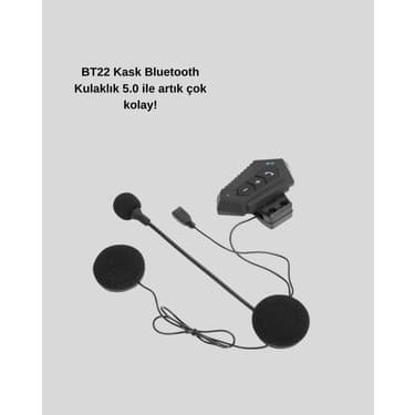 FRY BT22 Kablosuz Kask Kulaklığı – Bluetooth 5.0 Intercom Su Geçirmez ve Uzun Ömürlü Batarya 5