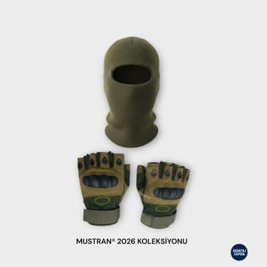 Mustran Suyutti Çift Kat Kışlık Kar Maskesi + Ithal Taktik Korumalı Motosiklet Outdoor Eldiven 2’li Set 2