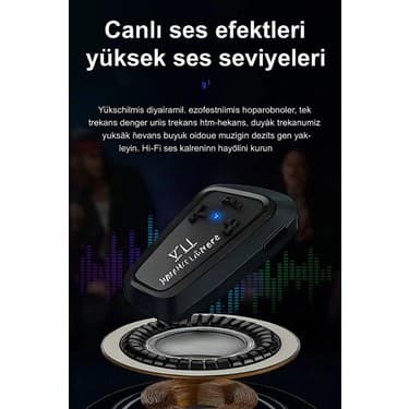 Judge Y11 Kulaklık Mikrofonlu Motosiklet Kulaklığı Intercom 5.3 2