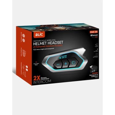 Judge D60 2x Motosiklet Kask Kulaklığı Intercom Rgb Işıklı 2 Intercom Bağlantılı 4