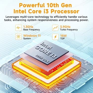 Chuwi HI10 X2 10.1" Intel Core I3 10100Y Işlemci, 8gb Ddr5 Ram, 256GB Ssd, Wifi6+Bt, Siyah 2 In 1 W11 Klavyeli Tablet 4