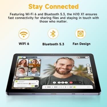 Chuwi HI10 X2 10.1" Intel Core I3 10100Y Işlemci, 8gb Ddr5 Ram, 256GB Ssd, Wifi6+Bt, Siyah 2 In 1 W11 Klavyeli Tablet 6