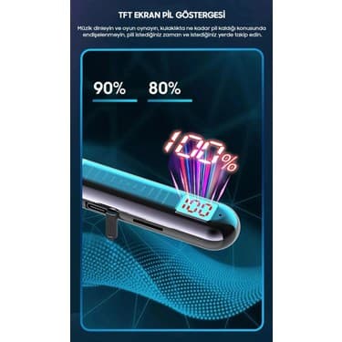 Lucatech Huawei Matepad / Matepad Pro / Matepad Air / Matepad Se / Matepad C Uyumlu Turco Bluetooth Kulaklık 600 Saat 5