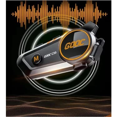 Hsc Bilişim C50 2x Motosiklet Intercom Kask Kulaklık 1000 Mah Rgb Işıklı Çift Eşleşme 3