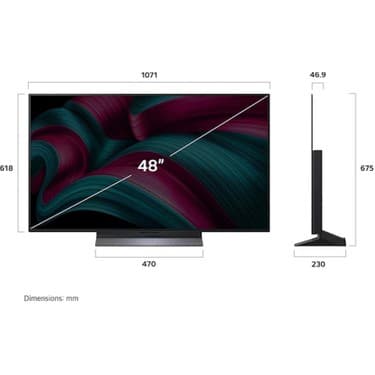 LG OLED48C54LA 48" 121 Ekran 4K OLED Evo Smart TV WebOS25 AI Kumanda 4
