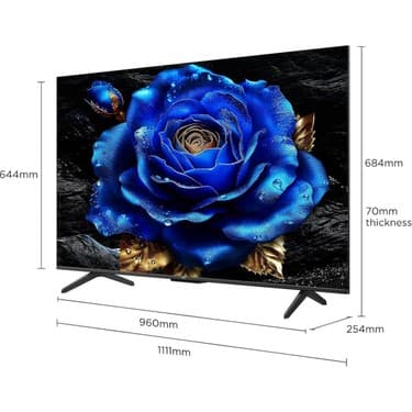TCL 50T6C 50" 127 Ekran Uydu Alıcılı 4K Ultra Hd Google QLED Tv 2025 2