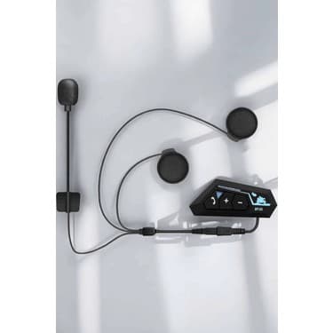 Arthurs Kask Kulaklığı Motosiklet Intercom Interkom Dinleme Konuşma Özellikli Su Geçirmez 5