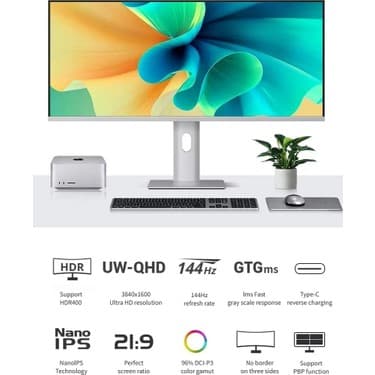 Always Teknoloji 34' 4K 165Hz 1ms Nano IPS Ekran Monitör 3