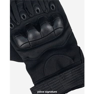 Bosile Siyah Zırhlı Taktikal Eldiven - Motosiklet, Outdoor, Airsoft ve Kamp Için Tam Korumalı Operasyon eldiveni 4