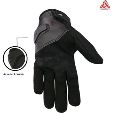 Motari Motosiklet Eldiveni, Yumruk ve Avuç Içi Korumalı, Reflektörlü Nefes Alabilir Tasarım, 3 Mevsimlik 3