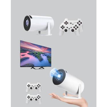 Projeksiyon Cihazı 4K Destekli Kablosuz Bağlantılı Bluetooth 5.0 2