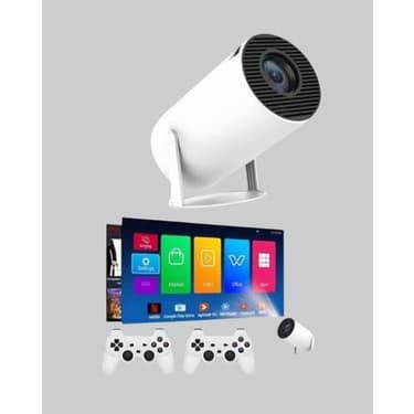 Projeksiyon Cihazı 4K Destekli Kablosuz Bağlantılı Bluetooth 5.0 4