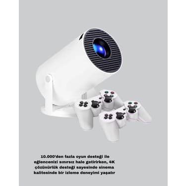 Projeksiyon Cihazı 4K Destekli Kablosuz Bağlantılı Bluetooth 5.0 5