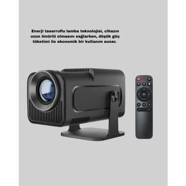 Akıllı Projeksiyon Cihazı HDMI USB Bağlantılı Taşınabilir Enerji Tasarruflu 4