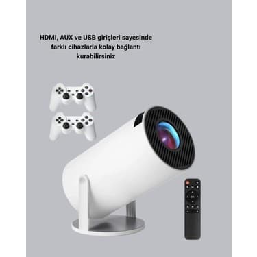 Bluetooth 5.0 ve Wi-Fi 6 Akıllı 4K Projeksiyon 2