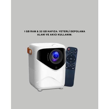 Hafif ve Taşınabilir Projektör – 750 Gram Ağırlıkla Mobil Kullanıma Uygun 3